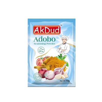 Akdud Halal Oignon Légumes Adobo Assaisonnement Poudre 10g/Sac