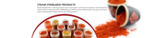 Distributeur de piment fort au poivre séché Poudre de piment rouge au paprika doux